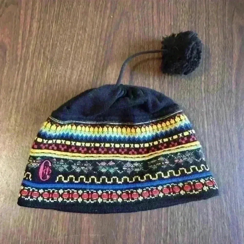 Conte Of Florence Wool Blend Beanie With Adjustable Length Pompom